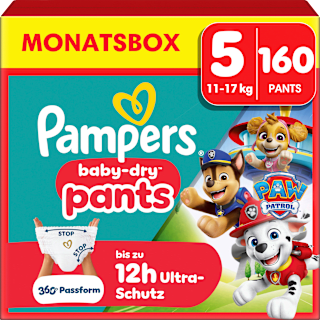 Baby Pants Gr. 5 Junior (11-17 kg) Limited Edition Paw Patrol Monatsbox Pampers baby-dry