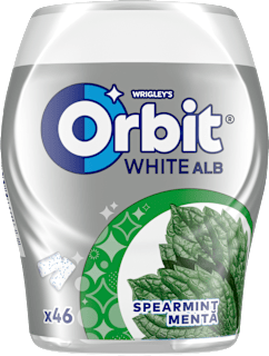 Gumă de mestecat White Spearmint, fără zahăr Orbit