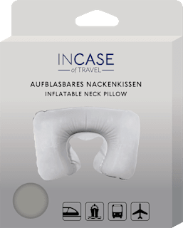 Надуваема възглавница за път, сива IN CASE of TRAVEL