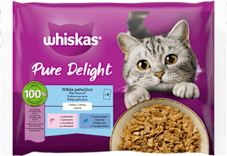 Pure Delight hrana za mačke - riblje pahuljice Whiskas