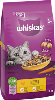Suha hrana za odrasle mačke – piletina Whiskas