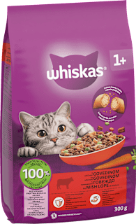 Suha hrana za odrasle mačke – govedina i mrkva Whiskas