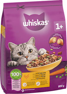 Suha hrana za mačke - piletina Whiskas