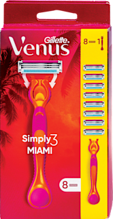 Simply3 Miami brijač i zamjenske britvice Gillette Venus