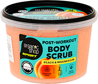 Edzés utáni testradír Sport őszibarackkal és magnéziummal organic shop