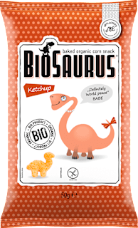 Царевичен снакс с кетчуп BioSaurus