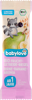 Био Зърнен десерт круша, банан и арония, 1+г babylove