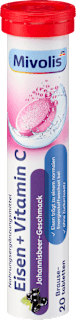 Šumeče tablete Železo + vitamin C Mivolis