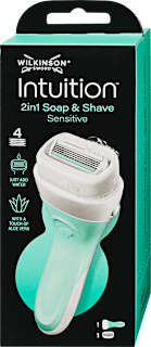Damski brivnik Intuition 2 v 1 Soap & Shave Sensitive WILKINSON SWORD