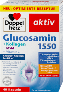 aktiv Glucosamin 1550 + Kollagen + MSM + Vitamin C kapsule Doppelherz