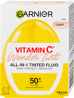Színezett fluid Vitamin C Aqua Wonder Tint SPF50+ Light GARNIER