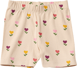 Shorts mit Tulpen-Muster & Ripp-Struktur, beige, Gr. 110 ALANA