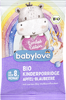 bio obilná kaše s příchutí jablko,borůvky babylove