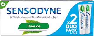 Zobna pasta Fluoride, 2 × 75 ml SENSODYNE