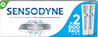 Zobna pasta Extra Whitening, 2 × 75 ml SENSODYNE
