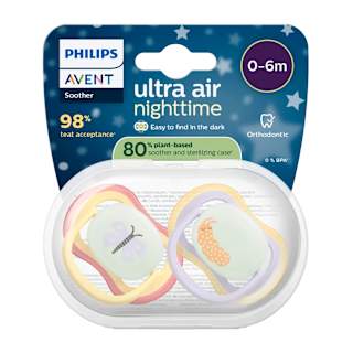 Suzete ultra air de noapte 0-6 luni PHILIPS AVENT