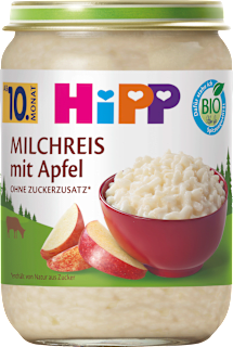 Milchreis mit Apfel ab dem 10. Monat HiPP