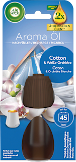 Lufterfrischer Aroma-Öl Cotton & weiße Orchidee Nachfüllpack AIR WICK