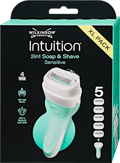 Borotva XL csomag Sword Intuition 2in1 Soap & Shave Sensitive WILKINSON SWORD