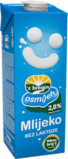 Mlijeko bez laktoze 2,8 % m.m. 'z bregov