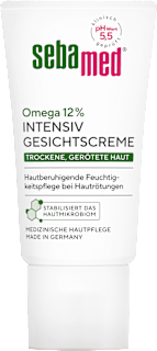 Gesichtscreme intensiv Omega 12% trockene, gerötete Haut sebamed