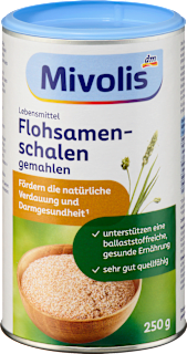 Flohsamenschalen gemahlen Mivolis