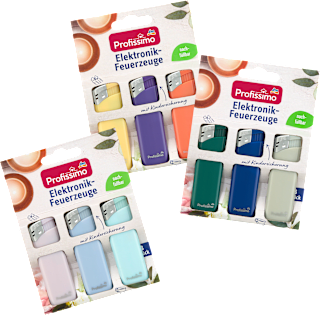 Elektronik-Feuerzeuge sortiert Profissimo
