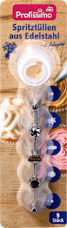 Spritztüllen Set aus Edelstahl Profissimo