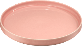 Speiseteller aus Steinzeug, rosa (26x3 cm) dm home