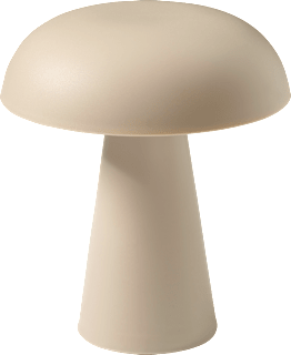 Tischlampe aus Kunststoff, wasserdicht, beige (17,5x15 cm) BOLTZE