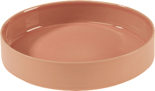 Pastateller/Bowl aus Steinzeug, rosa (20x4 cm) dm home