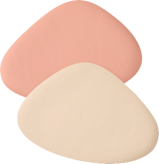 Platzset aus Kunstleder, wendbar, rosa/beige (45x36 cm) dm home
