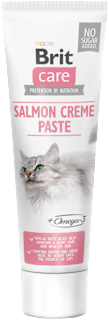 Pasta pre mačky care Salmon Creme Paste Brit