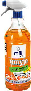 Płyn do szyb, luster, płytek, blatów Umyje mill clean