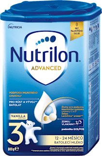 pokračovací mléčná kojenecká výživa 3 Advanced vanilka 12m Nutrilon
