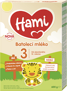 pokračovací mléčná kojenecká výživa 3 12m Hami