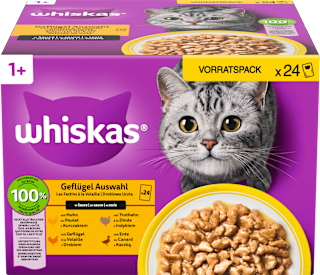 Nassfutter Katze Geflügel Auswahl in Sauce (24 x 85g) Whiskas