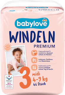 Scutece premium numărul 3 babylove