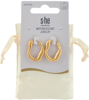 Náušnice nerezové - zlaté s-he stylecollection