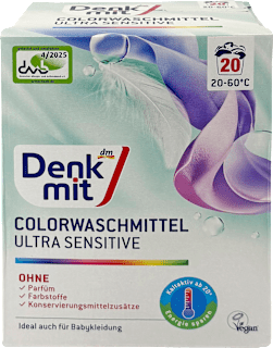 prací prášek na barevné prádlo Ultra Sensitive Denkmit