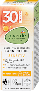 pleťový fluid na opalování Sensitiv SPF30 alverde NATURKOSMETIK