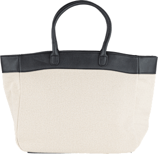 Tasche Canvas Creme / Weiß PURSET