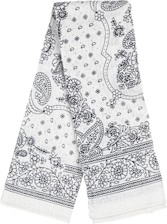 Bandana Paisley offwhite  PURSET