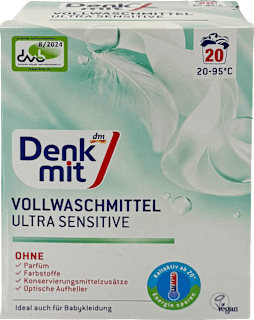 Vollwaschmittel Pulver Ultra Sensitive Denkmit