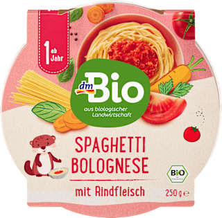 Menü Spaghetti Bolognese ab 1 Jahr dmBio