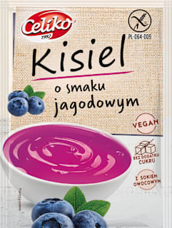 Kisiel o smaku jagodowym, bez cukru Celiko