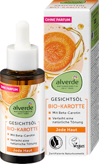 Arcápoló olaj bio sárgarépával alverde NATURKOSMETIK