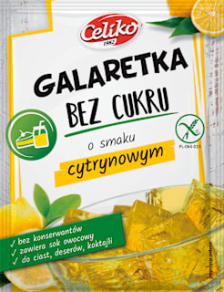 Galaretka o smaku cytrynowym, bez cukru Celiko
