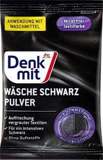 Wäsche schwarz Pulver  Denkmit