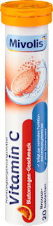 Šumeće tablete Vitamin C, okus crvene naranče Mivolis